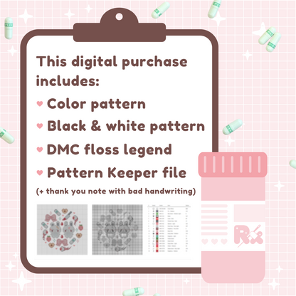 Fluoxetine Dreams Cross Stitch Pattern
